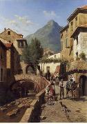 unknow artist European city landscape, street landsacpe, construction, frontstore, building and architecture. 099 oil painting picture wholesale